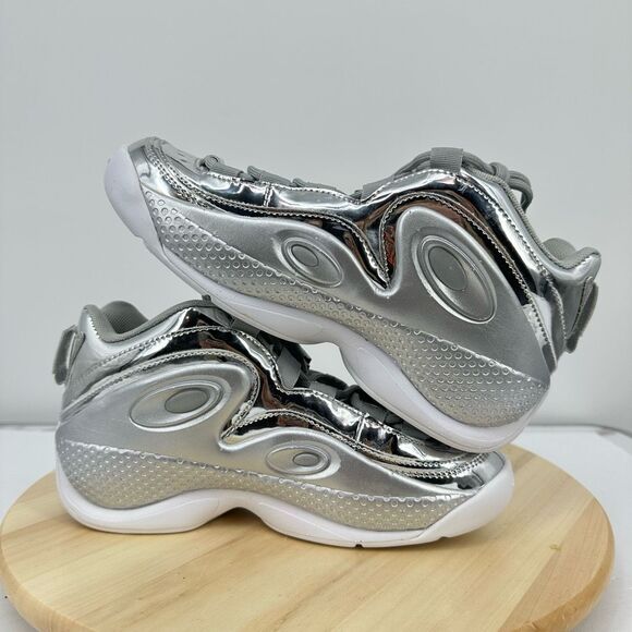 Fila Mens Grant Hill 3 Metallic Silver Sneakers Size 7 NEW Athletic Workout - Picture 6 of 9